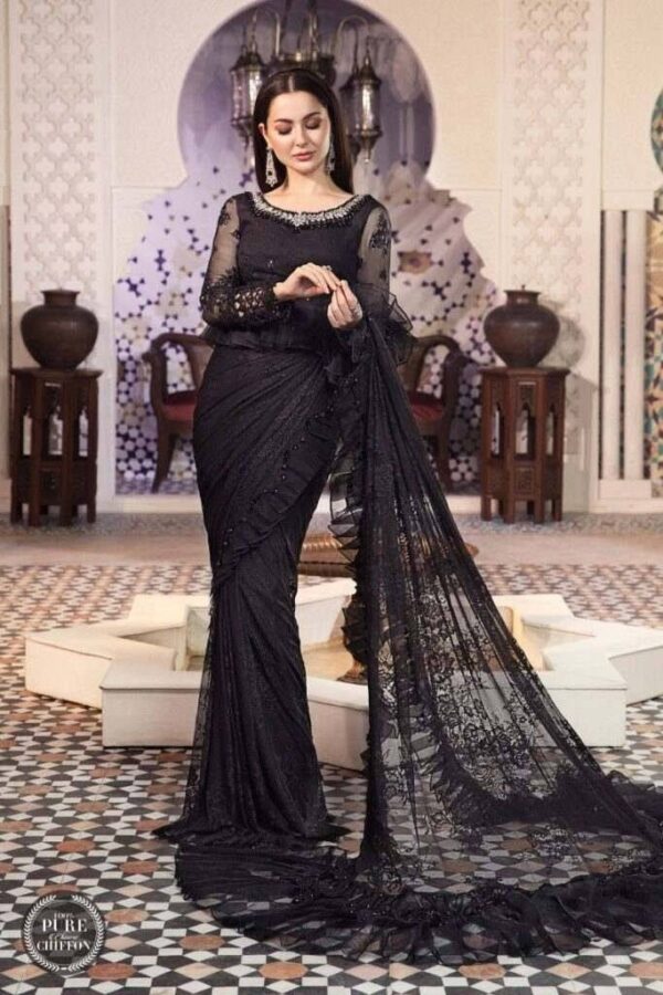 BLACK CRISTAL SAREE