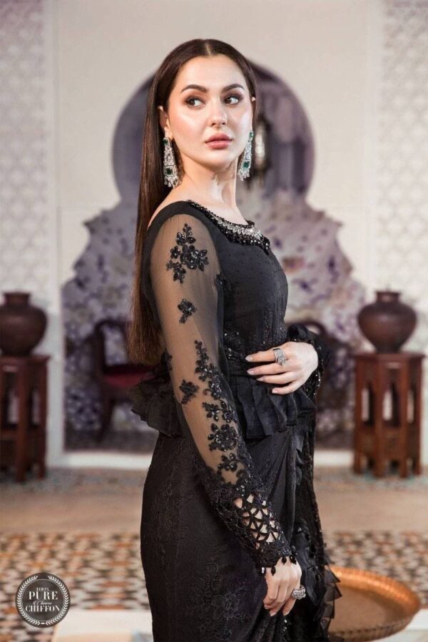 BLACK CRISTAL SAREE - Image 2