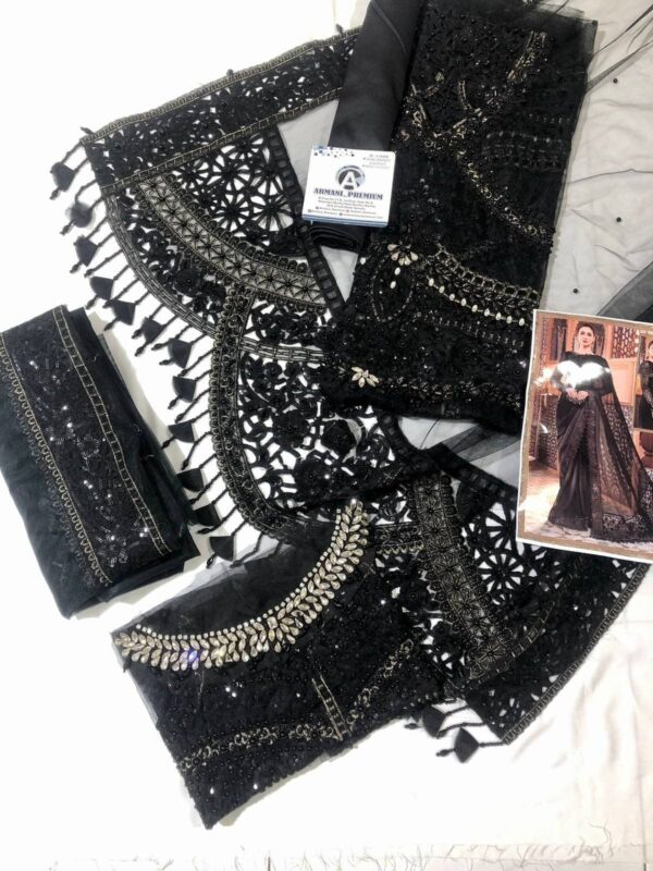 DAIRY BLACK SAREE - Image 3
