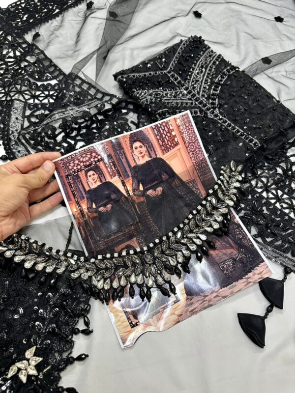 DAIRY BLACK SAREE - Image 2